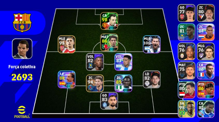 CONTAS EFOOTBALL INICIANTES