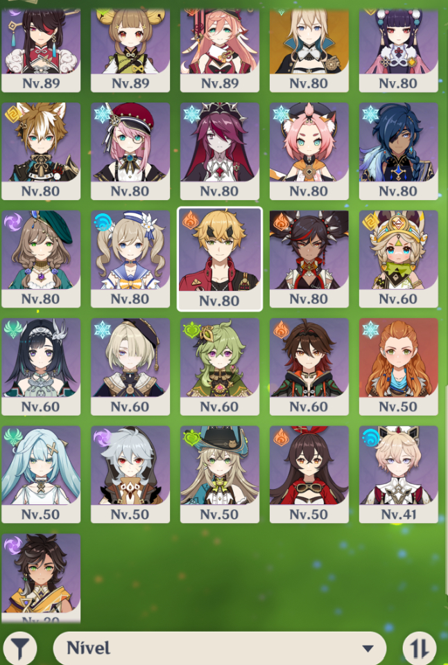 AR 60-/NAHIDA C6/ARLE C2/FURINA C2/Xilon c2/Skirk-rec de senha pode ser alterado