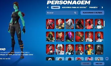 Conta fortnite com várias skins raras e modo salve o mundo para pegar V-bucks
