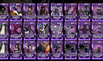 Conta skullgirls com builds boas para tudo