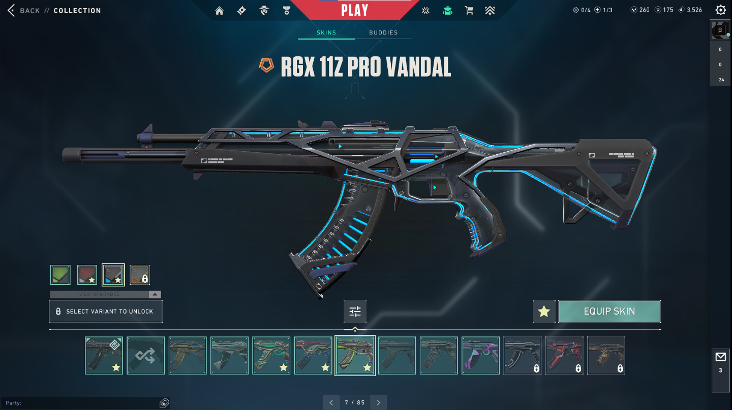 CONTA VALORANT À VENDA CARD DA BETA + SKINS RARAS! APROX 3K GASTOS