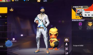Conta de free fire barata, 103 peita, anjo branca e mais, olhe fotos e descrição