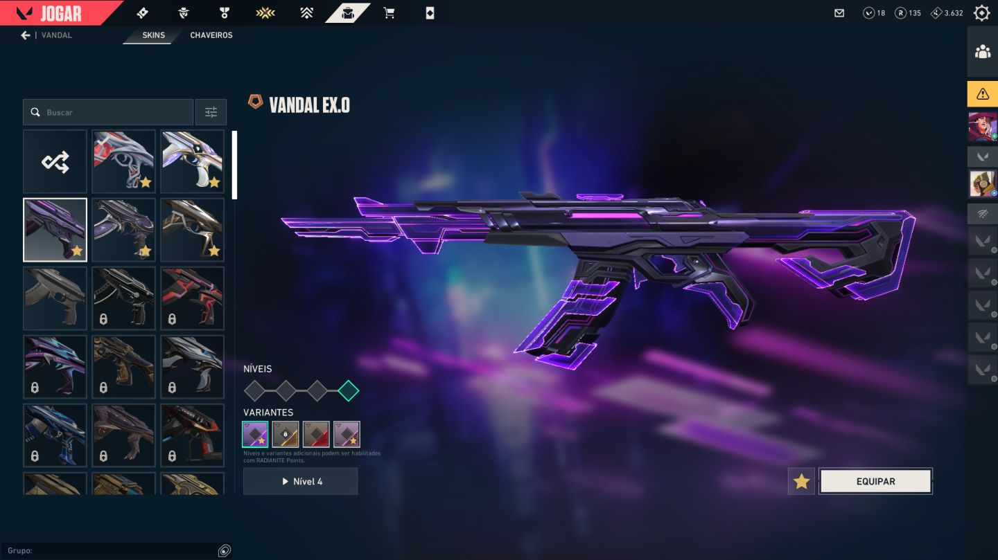 CONTA VALORANT LEVEL 348 | PLATINA 1 COM 1235 GASTOS