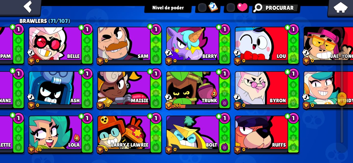 Conta de brawl stars de 2023