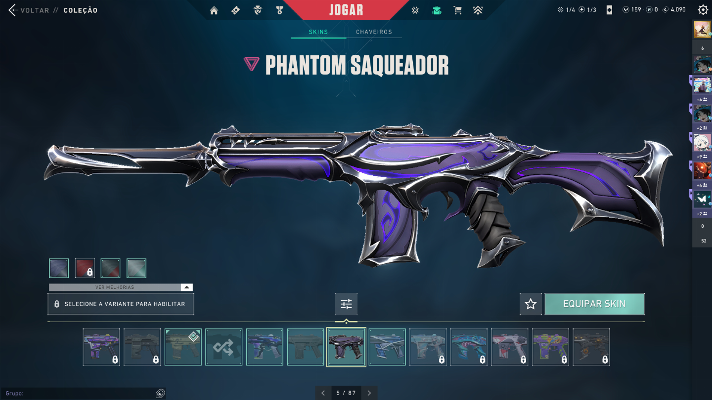 Conta de valorant dima 1 com primordium e leque raro