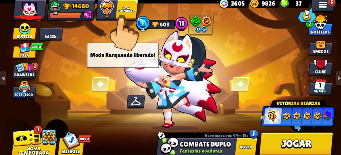 CONTA BRAWL STARS + CLASH ROYALE - 14680 TROFÉUS - 57 Brawlers --> 4 LEGENDS
