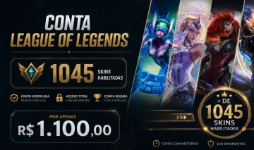 CONTA LOL COM MAIS DE 1.000 SKINS
