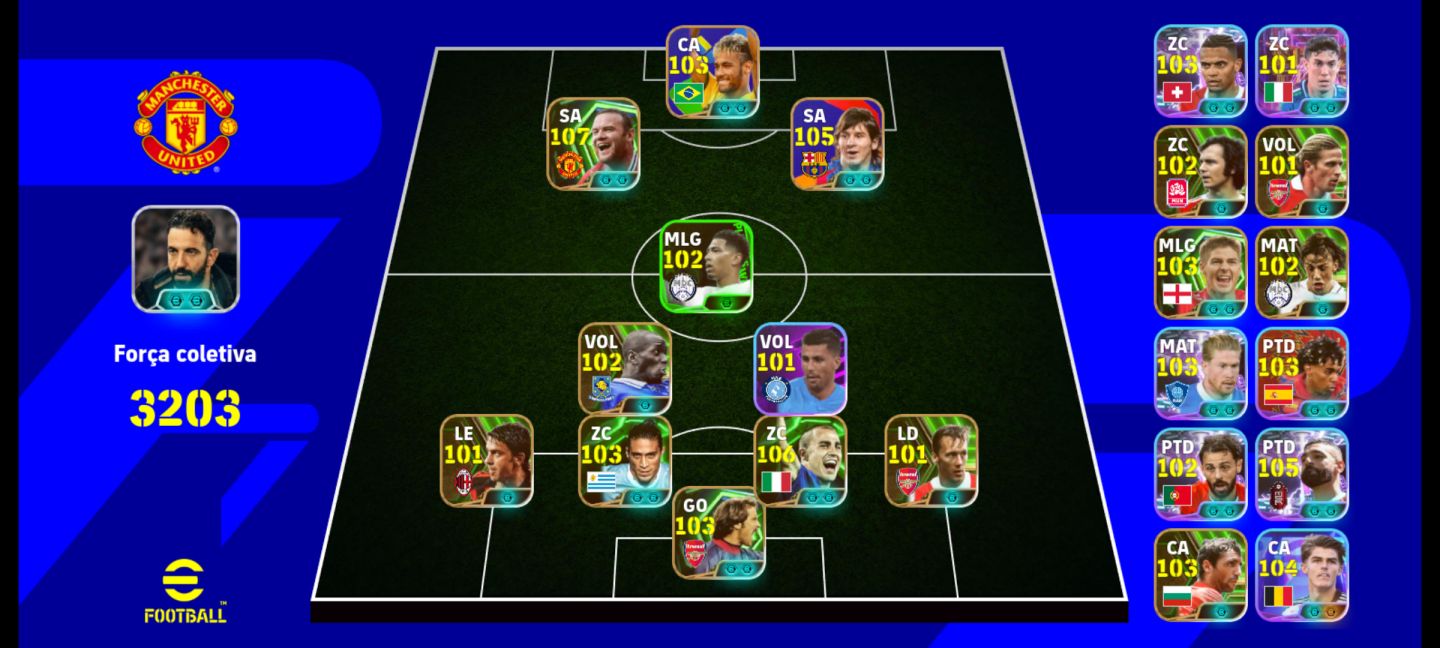 Conta de efotball com Rooney 107