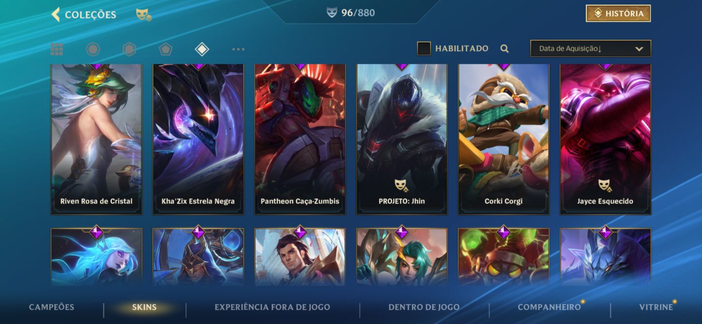 Conta LoL BR | Mestre III | 96+ Skins