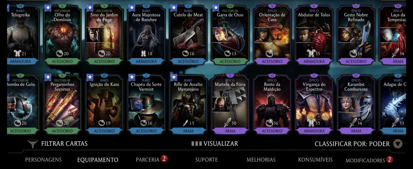 MK MOBILE Vários Diamantes FX (Fusion X) Equipamentos Épicos e Raros Fortes