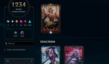 Conta lol skins 1250 skins