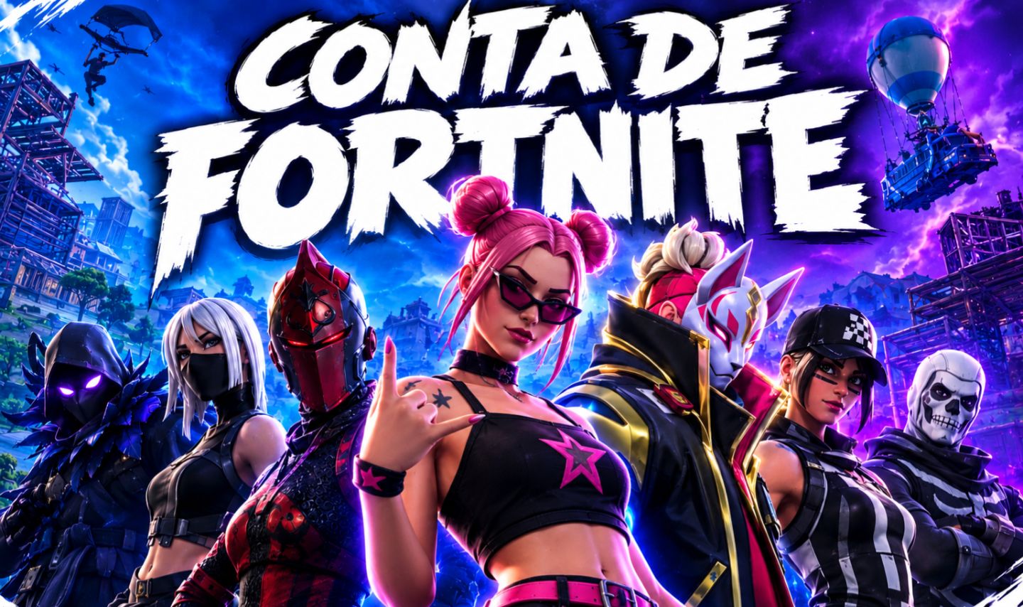 Conta de fortnite com 122 skins, 100 picaretas e atualmente com o clube ativado.