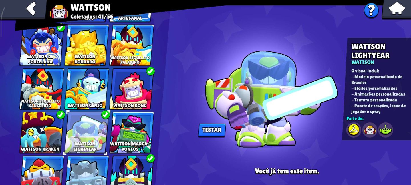CONTA BRAWL STARS OG 2019 |62K TROFÉUS| 130+ SKINS(MÍSTICAS/LENDÁRIAS)+ 72 HIPER