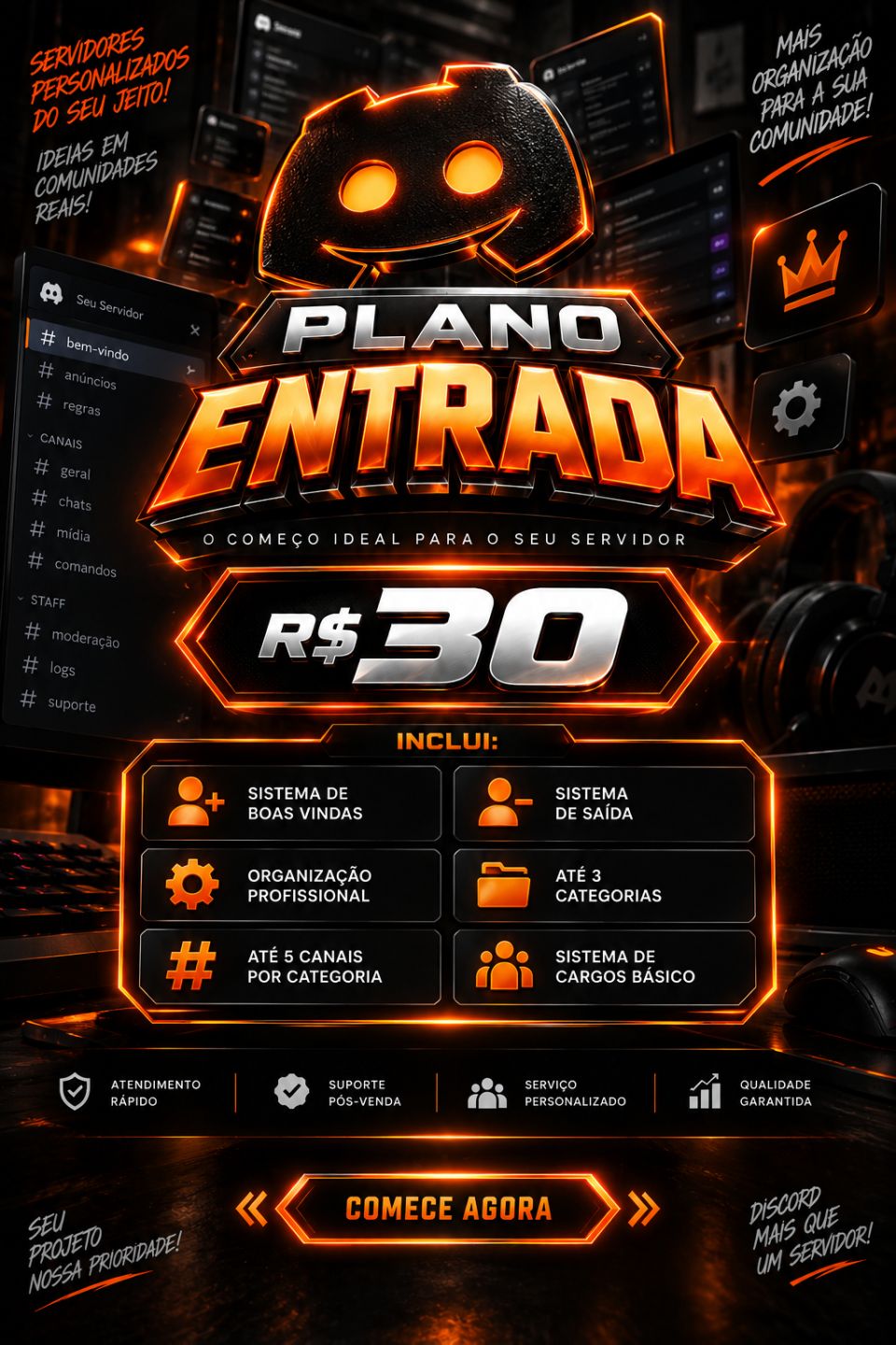 Criação de Servidores de Discord