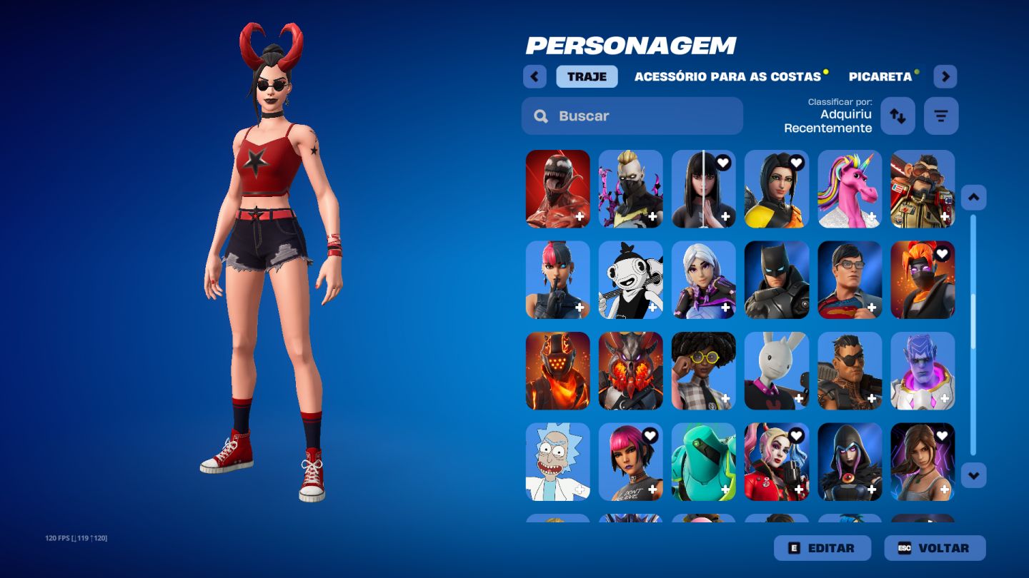Conta de fortnite rara COM 3200 V BUCKS