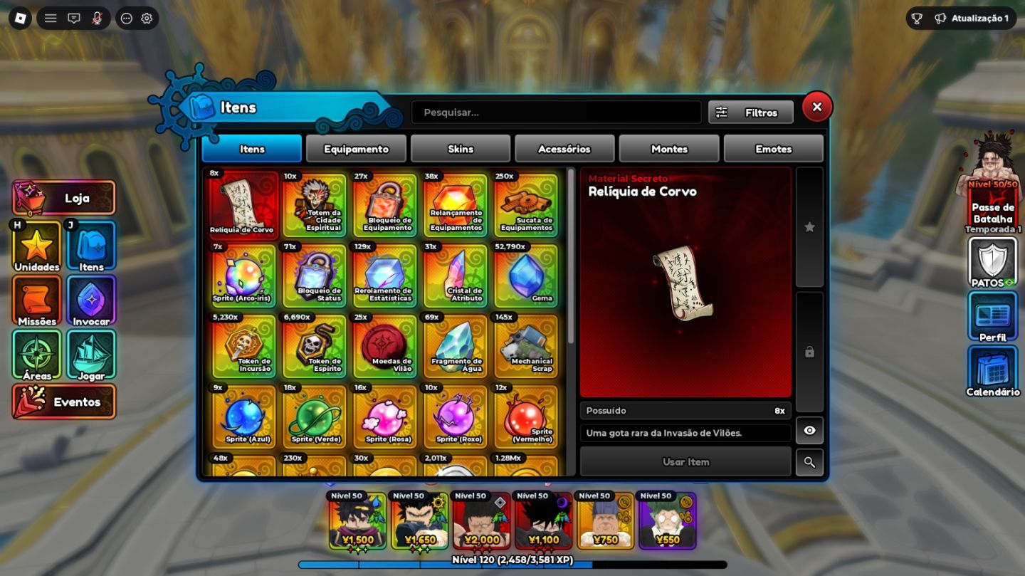 CONTA ANIME EXPEDITIONS LVL 120+ (SUPER UPADA)