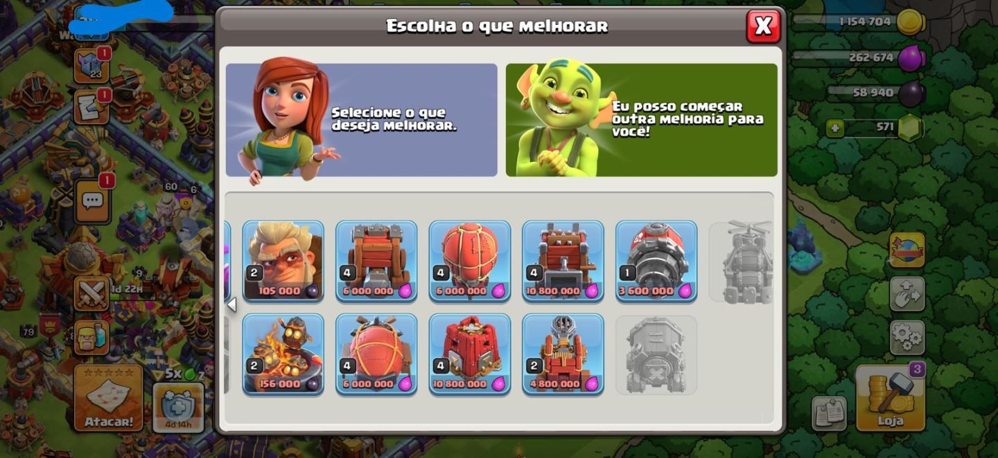 CV 16 CLASH OF CLANS COM VÁRIAS SKINS E MUITO UPADA