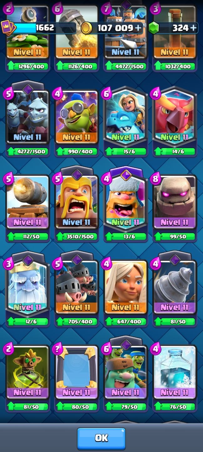 Conta braba de Clash royale