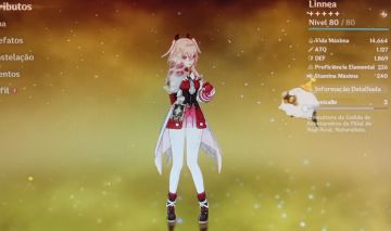 Conta Genshin Impact AR55 Nivel de mundo 7 Linnea, Hutao, Razor, Nahida 5T Armas
