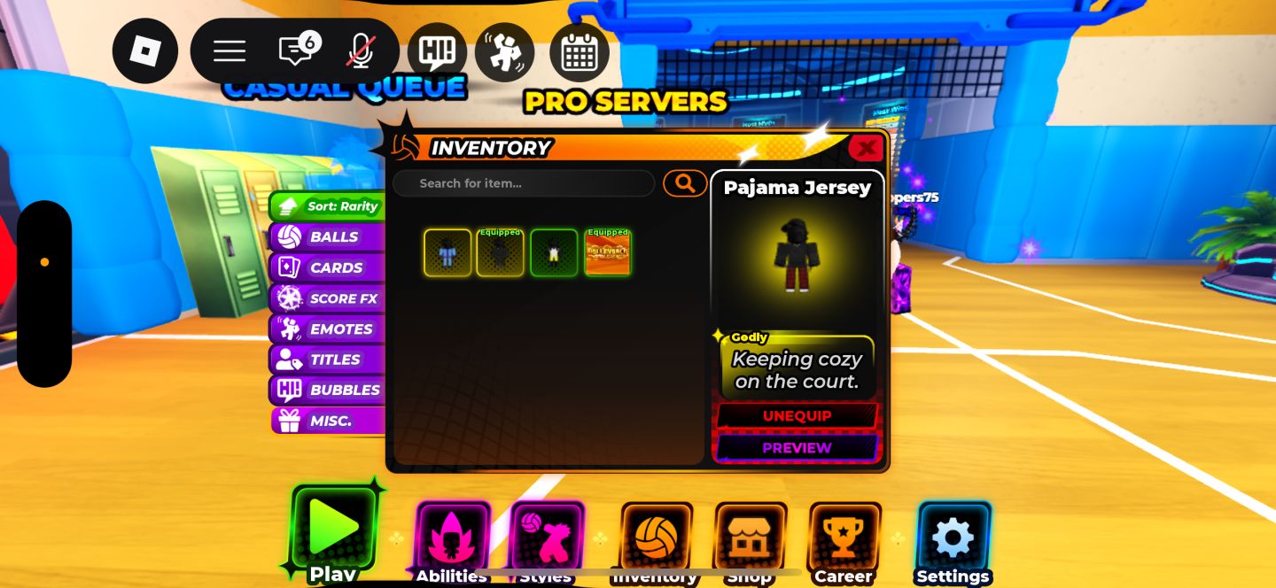 CONTA VOLLEYBALL 4.0 / VOLLEYBALL UNBOUND NIVEL 402 + LEGEND + ITENS GODLY