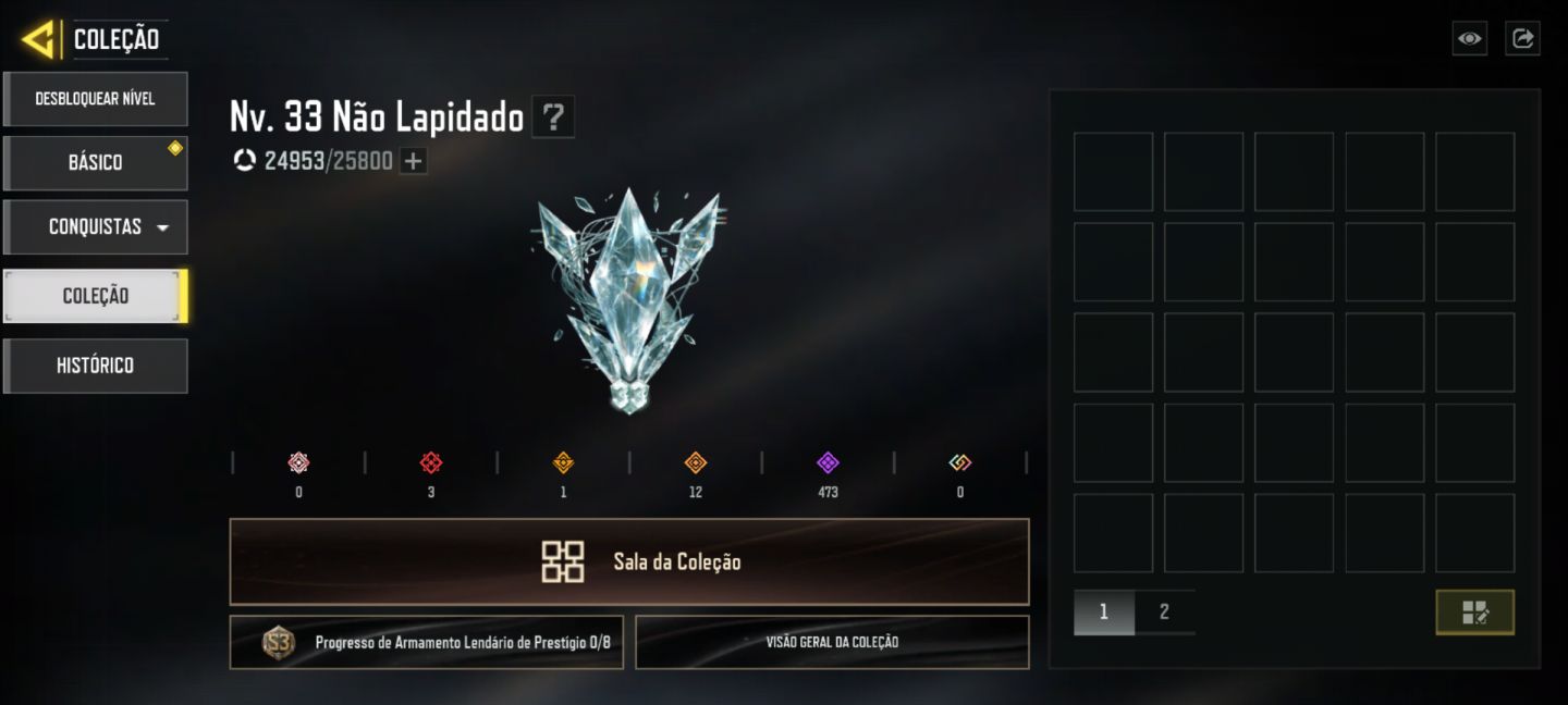 Conta call of duty com 3 skin mítica e 12 lendária