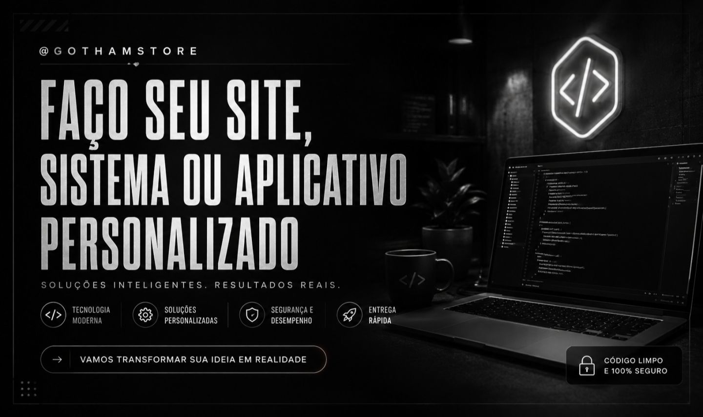 DESENVOLVIMENTO DE SITES - SISTEMAS - APLICATIVOS - API - MELHORES PREÇOS