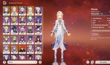 Conta - Genshin Impact | Nicole C3R2, Ineffa C0, Mizuki, Keqing e Diluc
