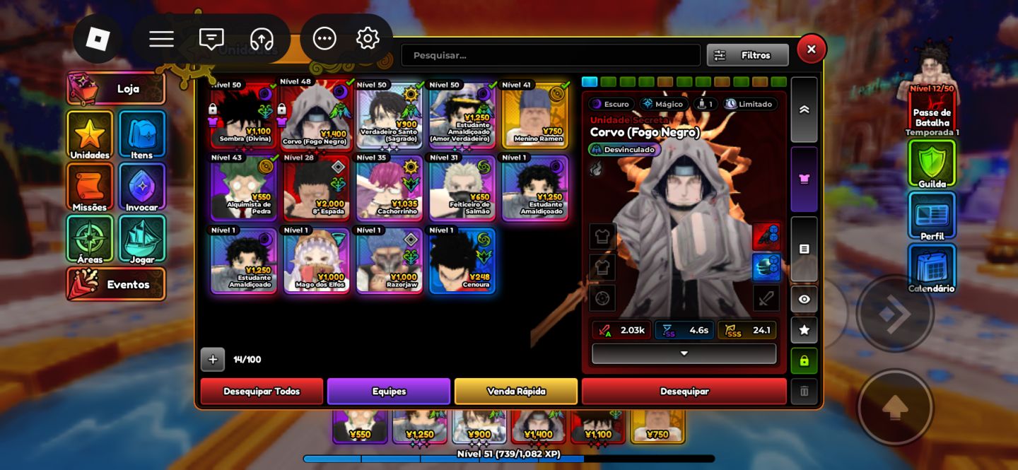 Conta anime expedition muito op