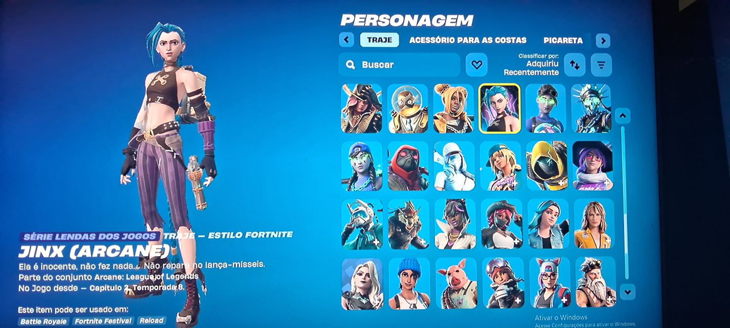 Conta de fortinite rara no precinho