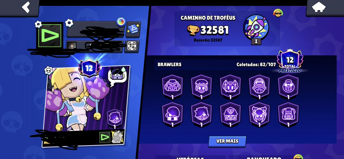 Conta Brawl Stars CONTA 2019 SKINS RARAS PRINCIPAL DYNAMIKE FLAMENGO NÃO VOLTA
