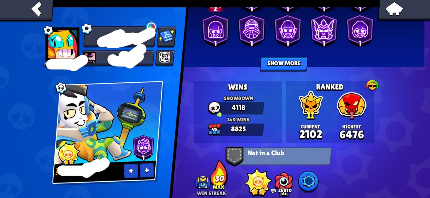 Conta Brawl Stars 2019 Top 83K de Troféus com Bibi Heroica