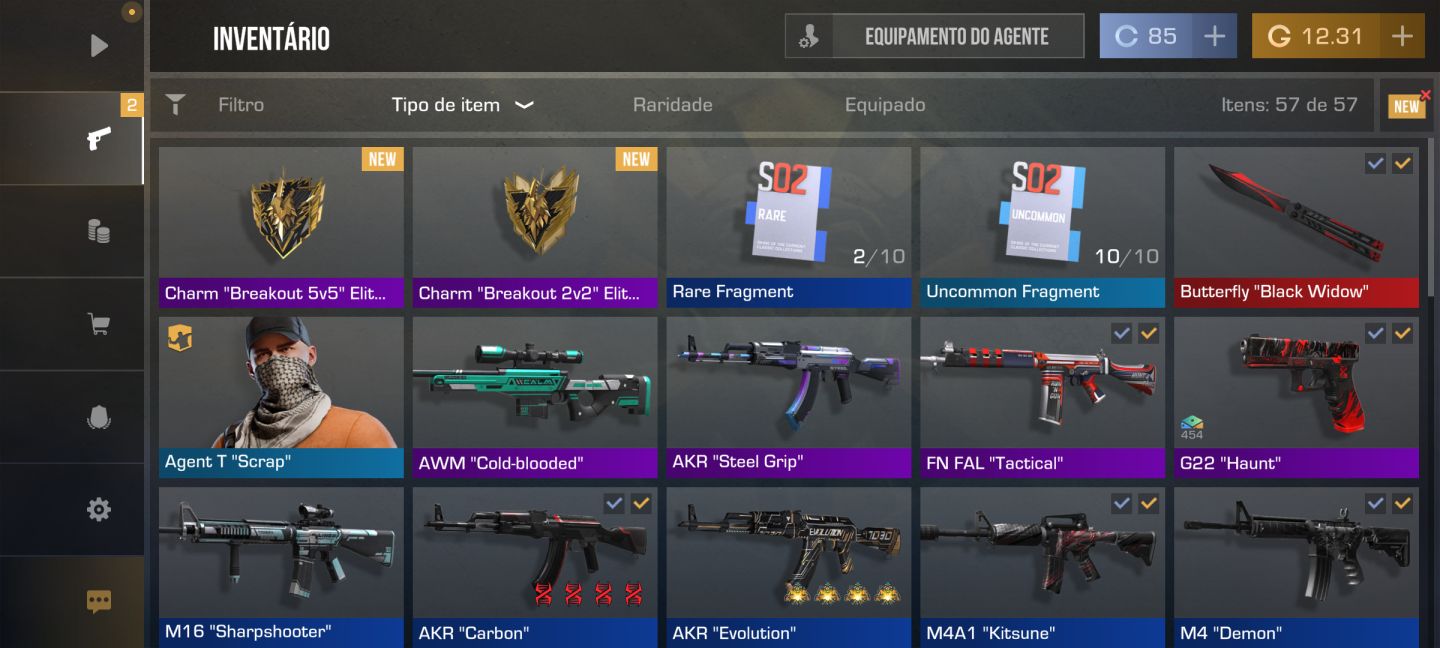 CONTA STANDOFF 2 À VENDA INVENTÁRIO RARO!