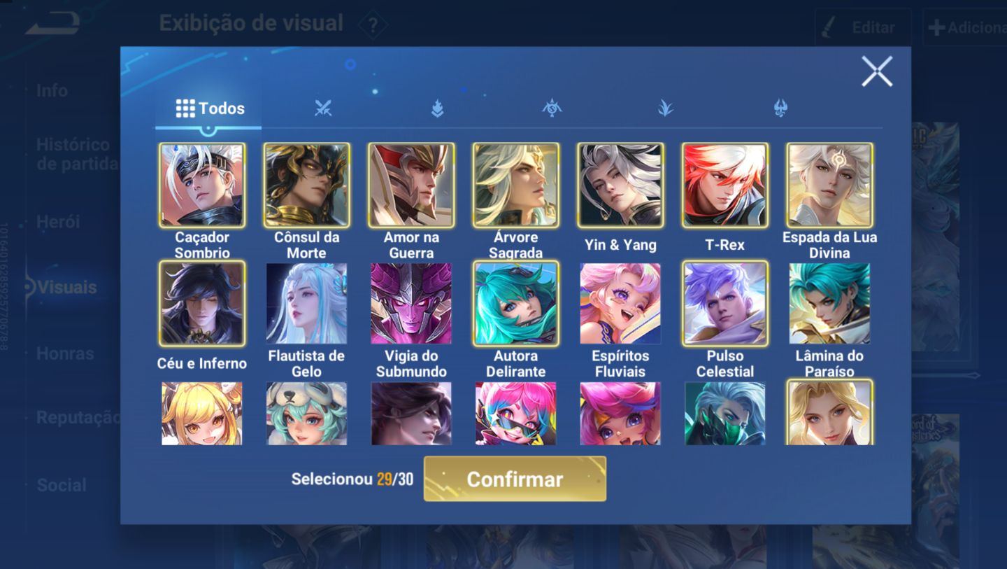 Conta honor of kings nobreza 7