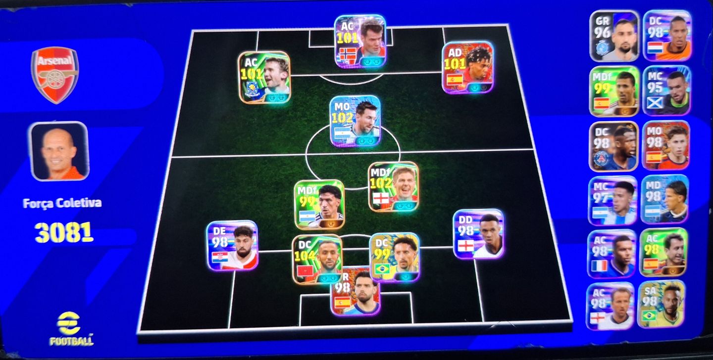 CONTA EFOOTBAL MOB 3081|BENATIA 104+SØRLOTH 103+SHEVCHENKO+GERRARD | FULL ACESSO