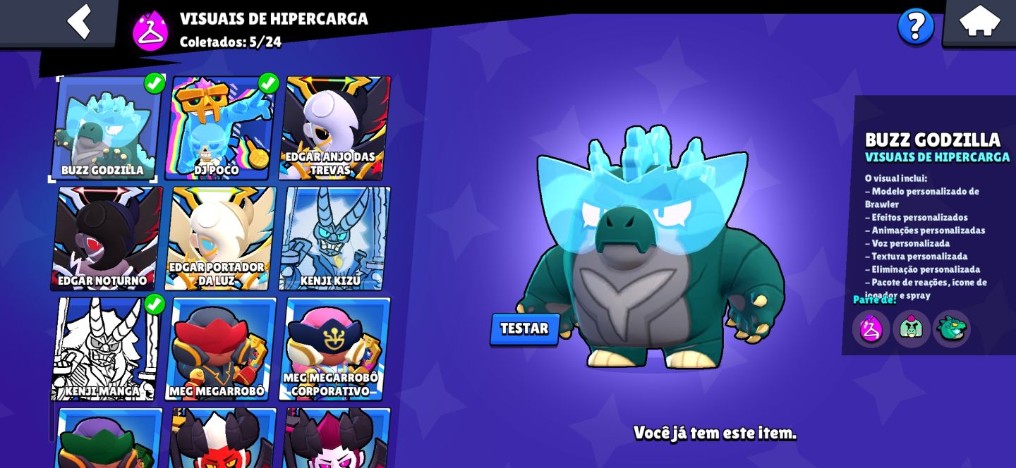 CONTA DE BRAWL STARS MUITO RARA!!!