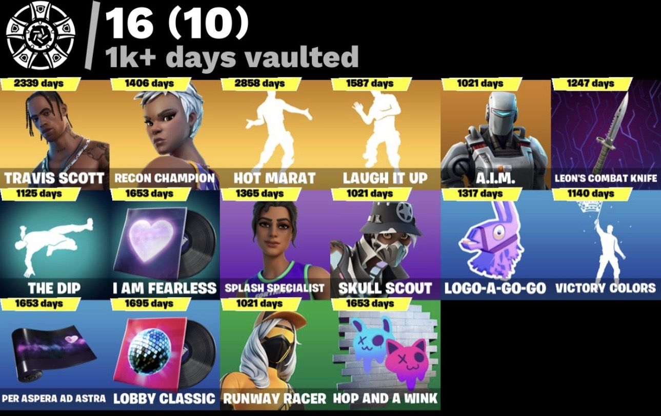 Conta Fortnite OG | TRAVIS SCOTT | 139 Skins | FULL ACESSO |