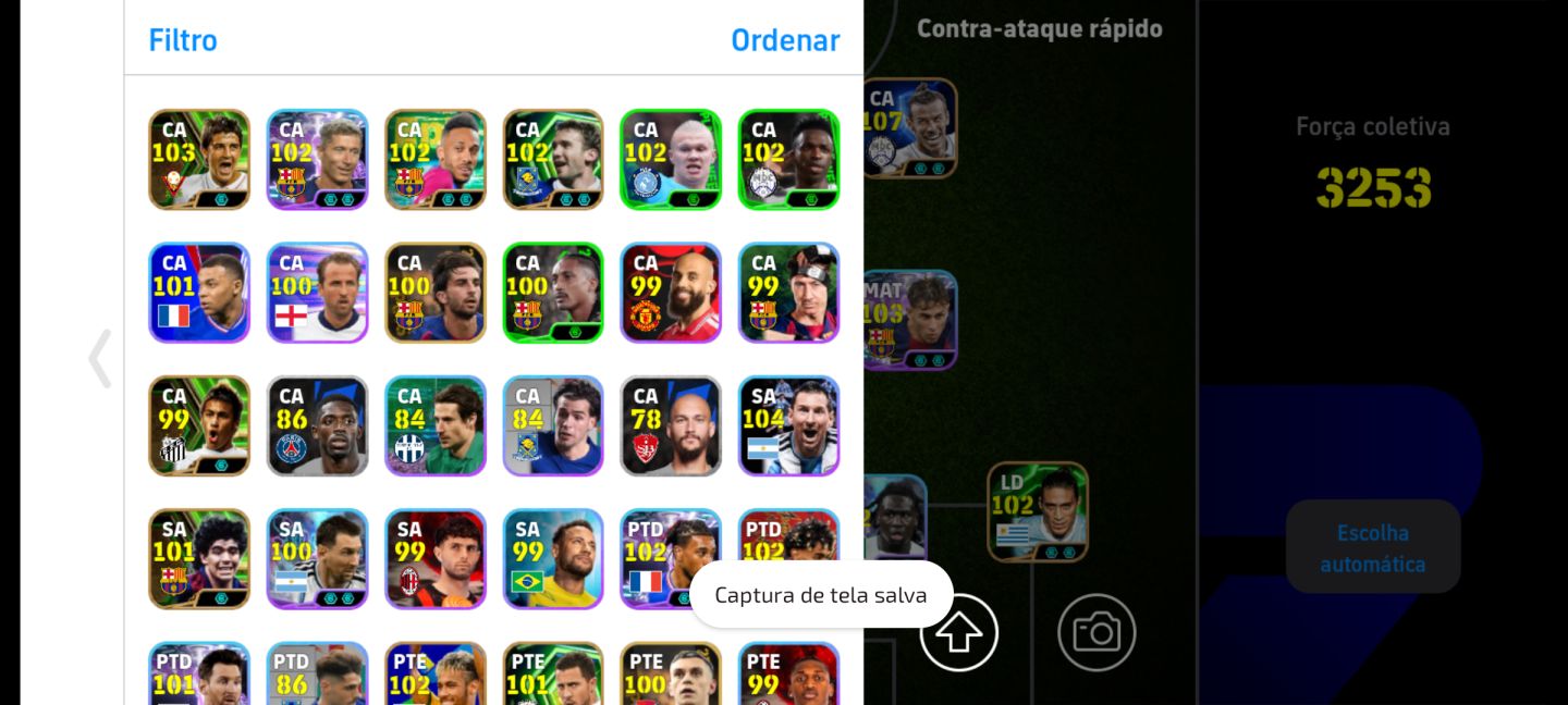 Conta effotball top de verdade