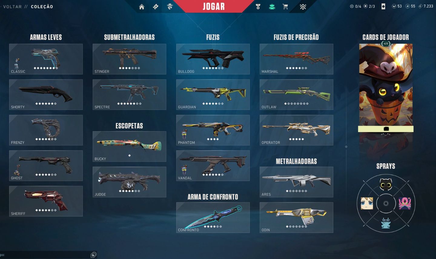 Conta Valorant mais de 14mil já gastos, quase todas as skins
