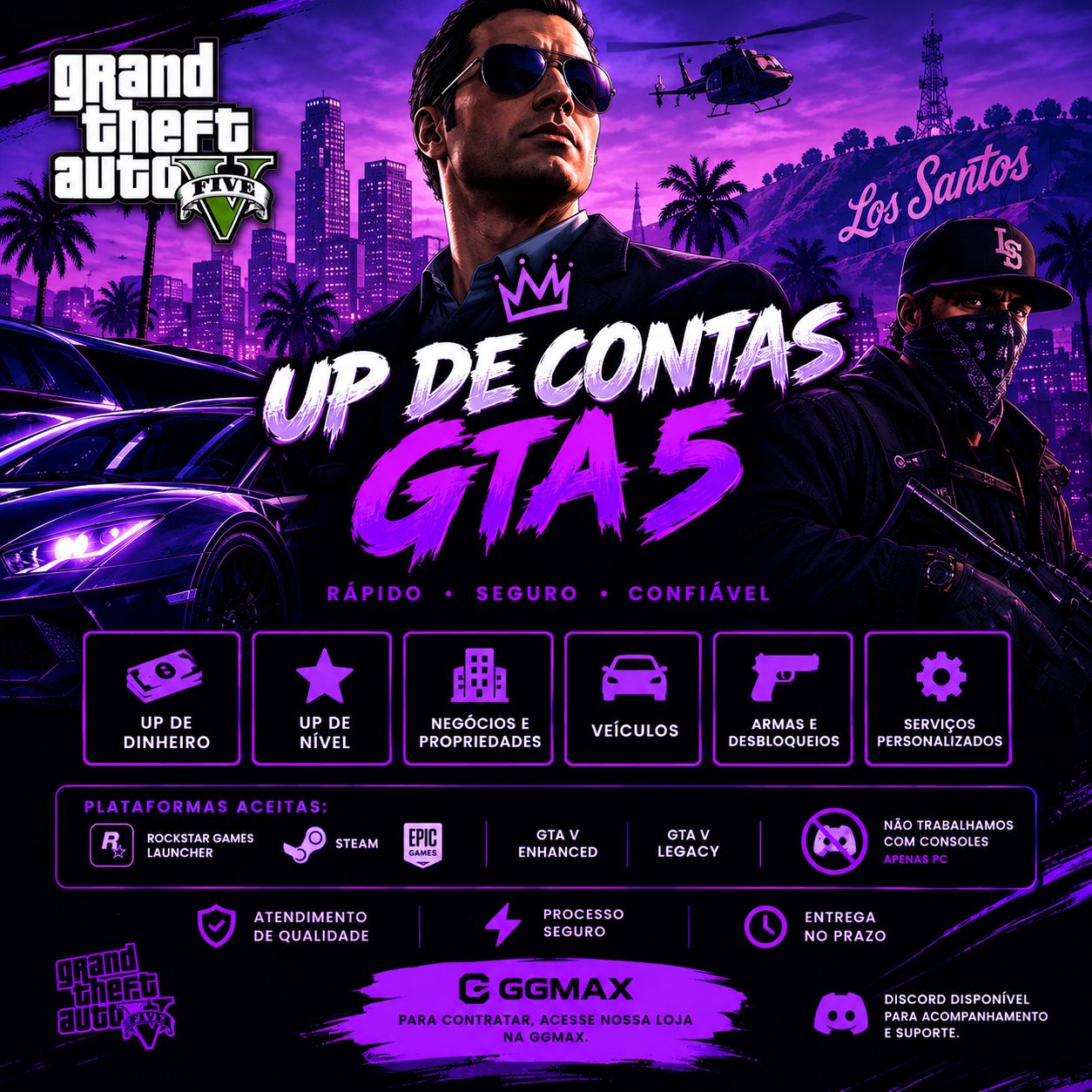 Upo contas de GTA 5 por preços absurdos de barato