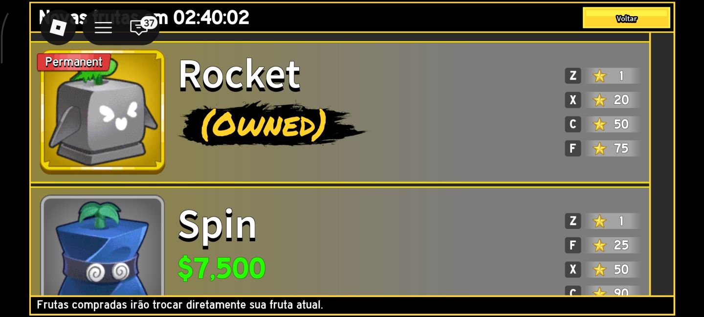 CONTA BLOX FRUITS LVL MAX | MUITOS ITENS RAROS + PERMANENT ROCKET