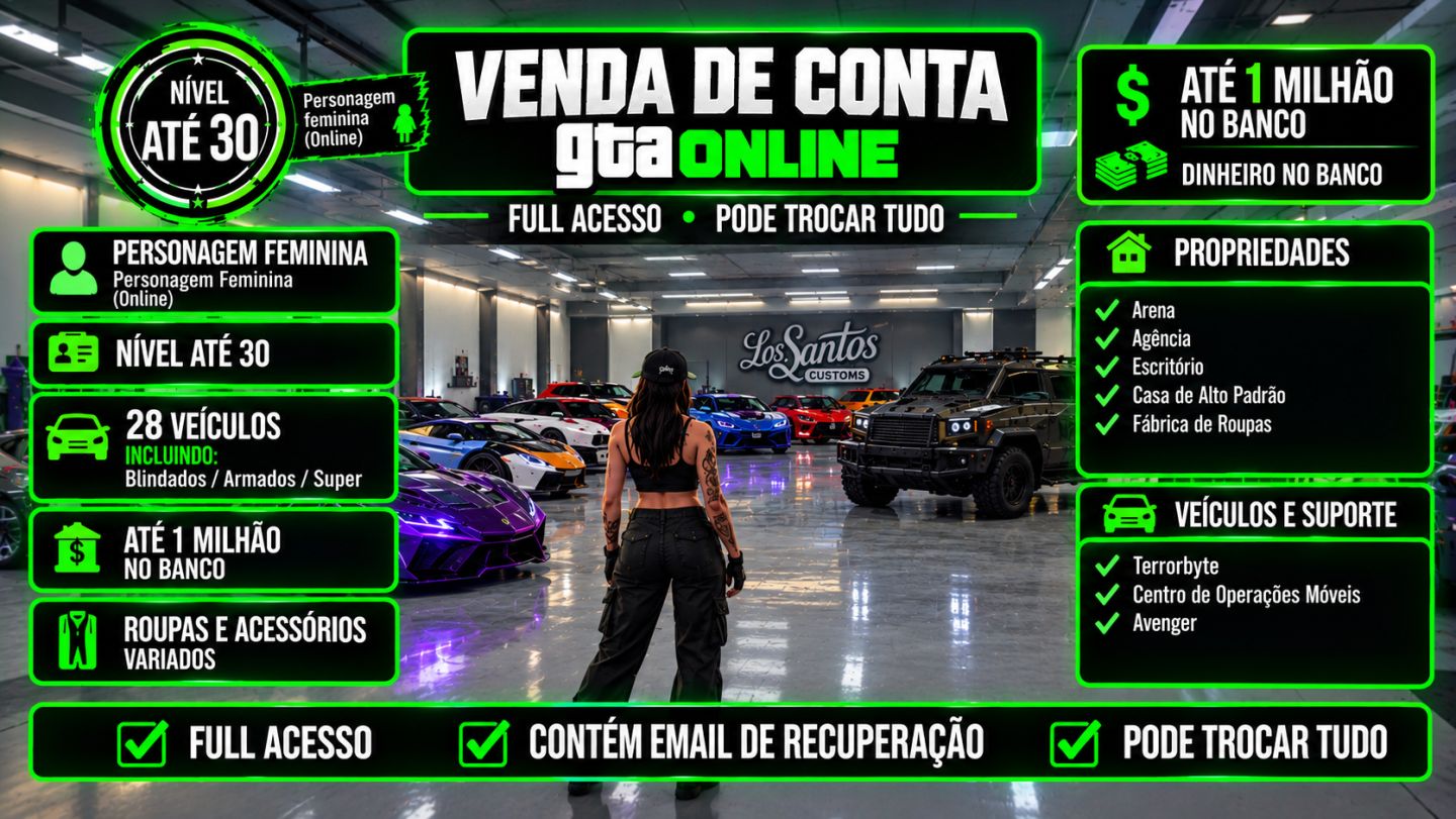 Venda conta gta v online ps4