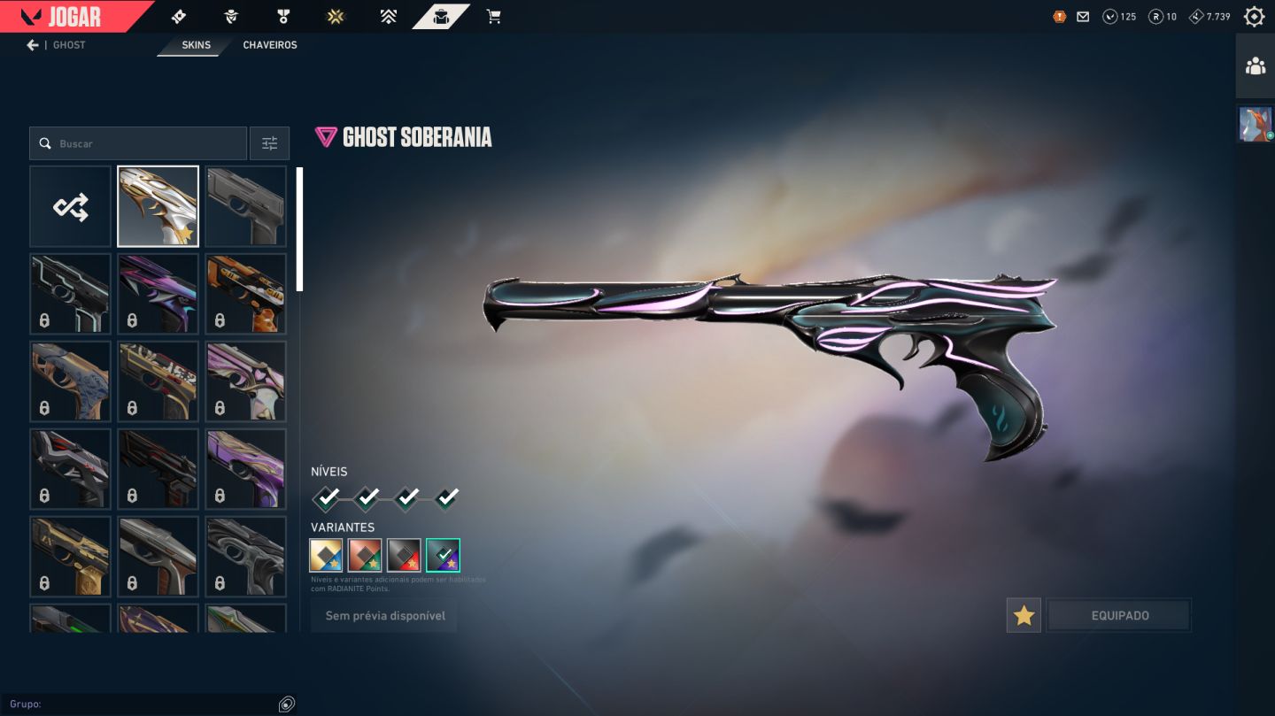 CONTA VALORANT FULL | VANDAL SUBLIME + ADAGA GLITCHPOP + ESPADA SOBERANIA + SKIN