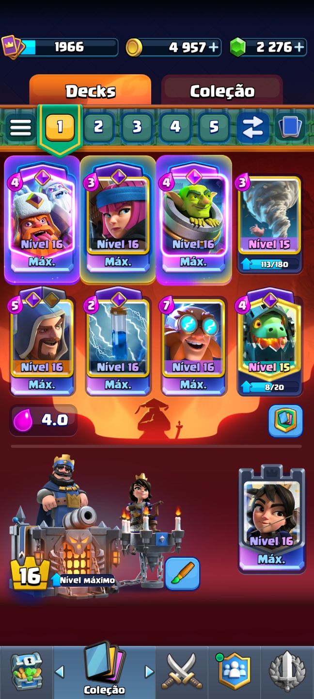 CONTA CLASH ROYALE | 13.000 TROFÉUS | 21 CARTAS NÍVEL 16 | 25 EVOS |
