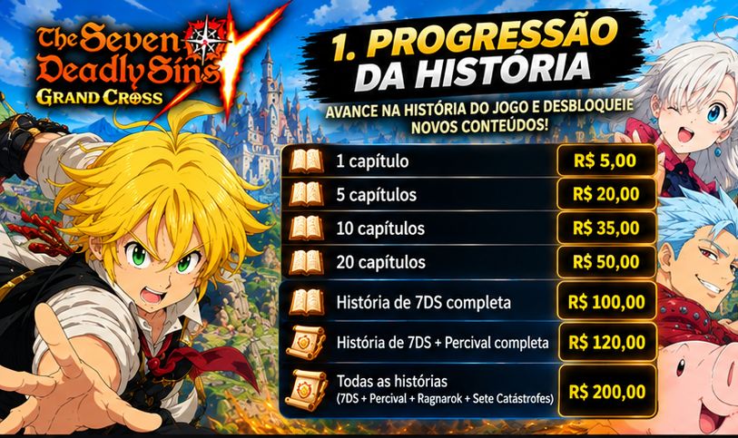 Serviços The seven deadly sins grand cross