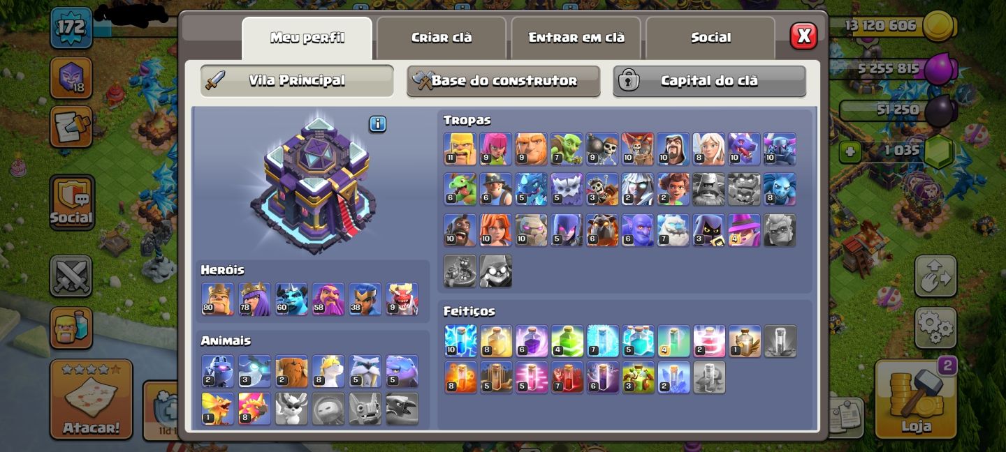 Clash of Clans | CV15 com LVL 172
