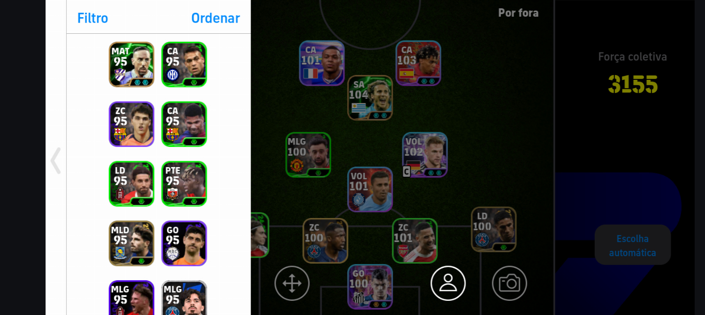 CONTA EFOOTBALL 2026 FORÇA 3155 | DIEGO FORLAN 104 | MESSI | MBAPPÉ 400 MOEDAS