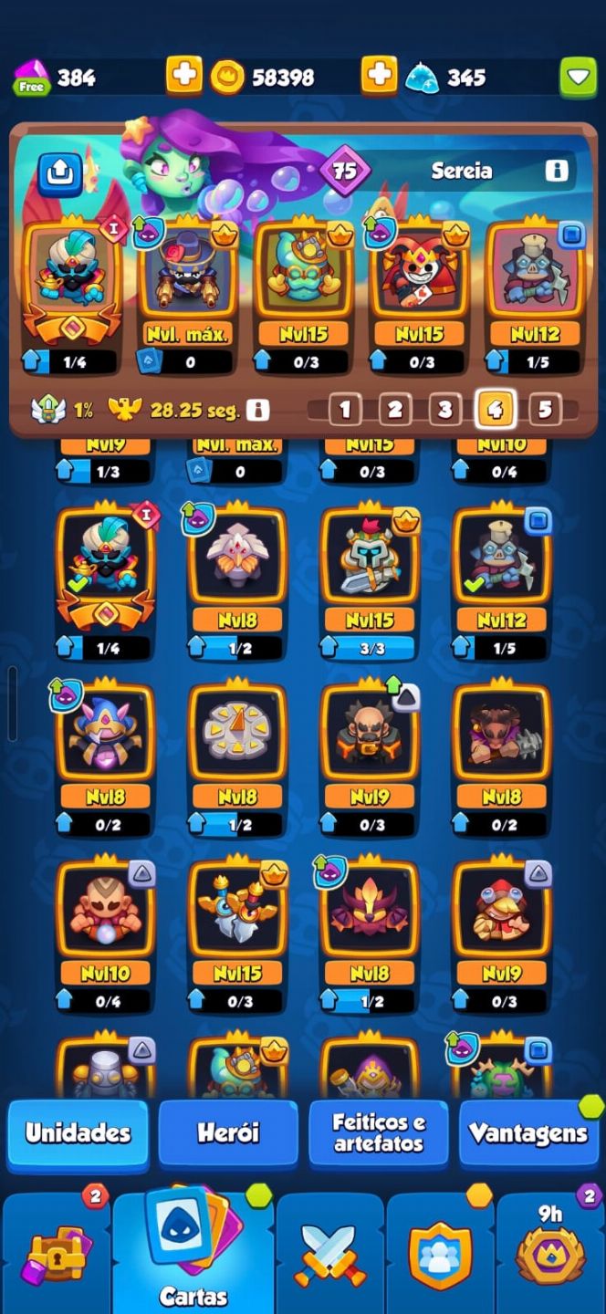 CONTA Rush Royale 2111% FL 1114 1076 VANTAGEM 1150