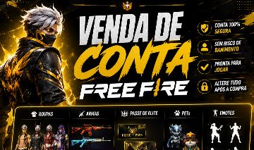 Conta Free Fire / Calça angelical M / Conjunto Naruto / Demon Slayer/ Punho Azul
