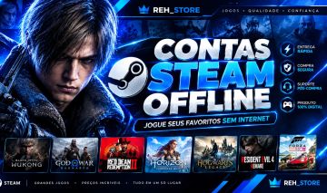 CONTA STEAM OFFLINE | JOGUE MAIS PAGANDO MENOS! | ENTREGA RÁPIDA