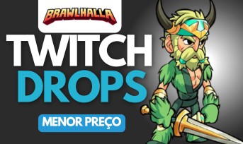 [MENOR PREÇO] TWITCH DROPS - Brawlhalla - 12+ SKINS/ITENS/EMOTE